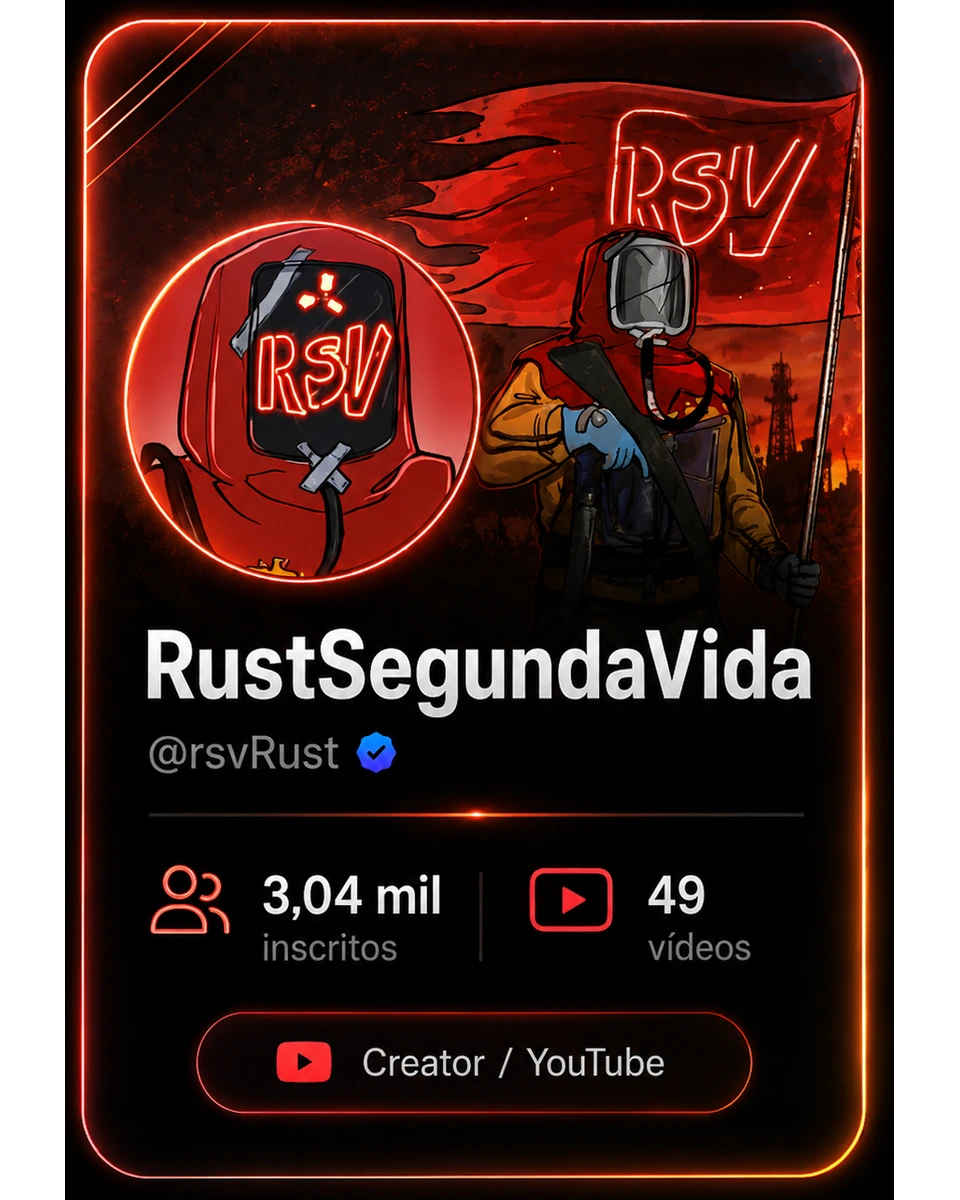 Card do creator RustSegundaVida